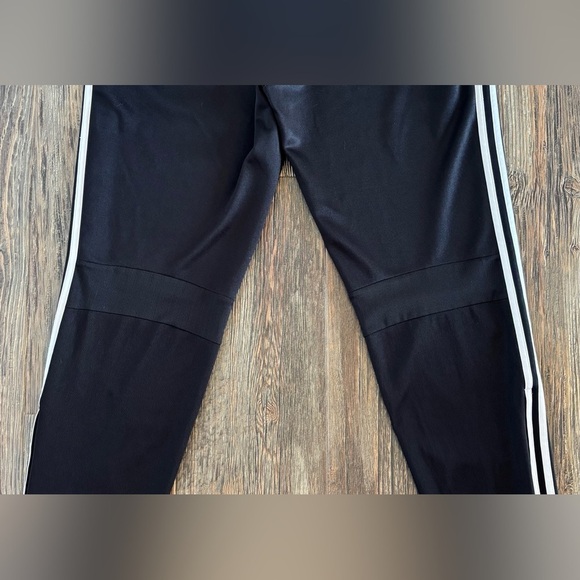 Adidas Performance Climacool Black White Stripe Track Pants Womans Size L 16/18 - Picture 14 of 14